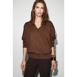 MANGO Trui 'Festo'  roestbruin