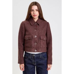 Cache Cache - Bouclé Jasje - Donkerbruin - Dames - Lange Mouwen