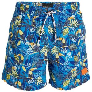 Orange Stars zwemshort Machiel blauw