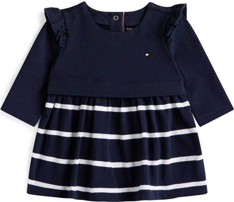 Tommy Hilfiger - ESSENTIAL KNITTED DRESS LS - Jerseyjurk - Dark Night Navy