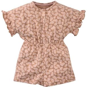 Z8 mini playsuit Carmela met all over print lichtbruin/lichtroze