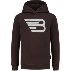 Ballin hoodie met printopdruk donkerbruin