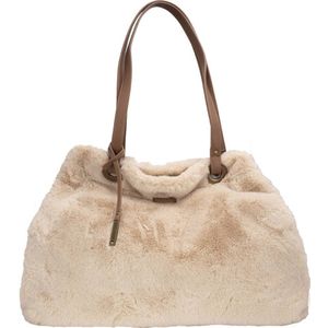 Bulaggi shopper van imitatiebont beige