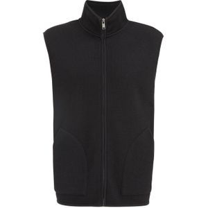 WE Fashion fijngebreid vest black uni