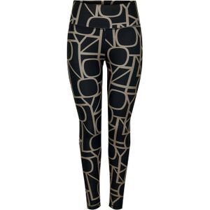 ONLY PLAY sportlegging ONPFONT zwart/zand