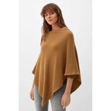 s.Oliver gebreide poncho camel