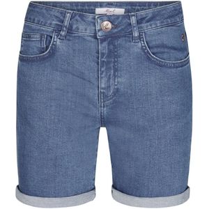 Miss Etam regular waist denim short medium blue denim