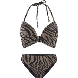 LingaDore voorgevormde halter bikini zwart/goud