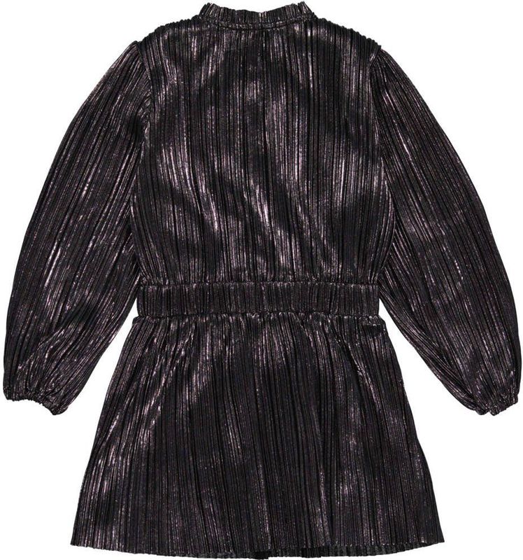 Quapi - HADLEY - Jurk - Melée Print - Met Opstaande Kraag en Ballonmouwen