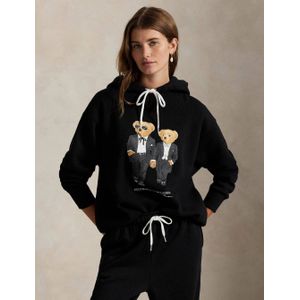 Polo Ralph Lauren - Hoodie - Zwart - Teddybeerprint