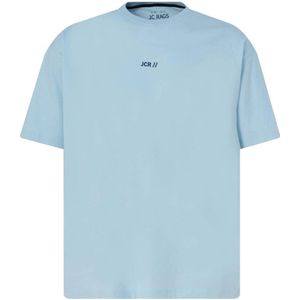 J.C. Rags T-shirt Tony met logo baby blue