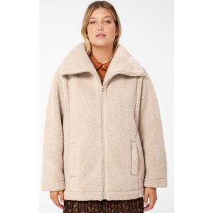 Miljuschka by Wehkamp oversized fleece jas zand