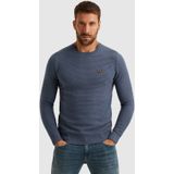PME Legend Heren trui blauw (Maat: S) - Effen - Halslijn: Ronde hals,