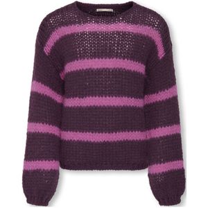 ONLY - KIDS ONLY GIRL - Trui - Grof Gebreide Streepprint
