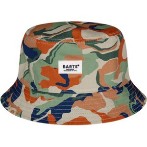 Barts bucket hat met camouflage print bruin/groen