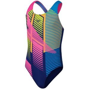 Speedo ECO Endurance+ sportbadpak Splashback blauw/groen/roze