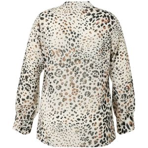 Paprika blouse met all over print ecru/bruin