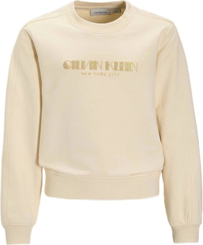 Calvin Klein Jeans Sweatshirt  lichtbeige