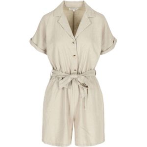 LOLALIZA playsuit met linnen beige