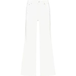 America Today high waist wide leg jeans off white