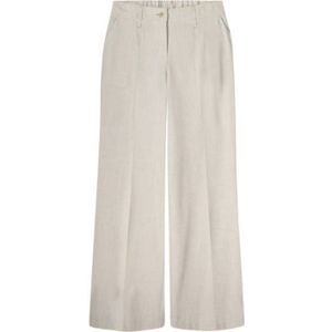 Summum wide leg regular waist pantalon beige