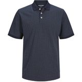 JACK & JONES polo JJFOREST met stippen donkerblauw