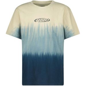 Raizzed tie-dye T-shirt Haven donkerblauw/lichtblauw/beige