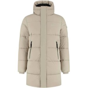 Malelions Mid Length Puffer Jacket - Sand XS