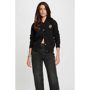 Morgan - Gebreid Vest - Zwart