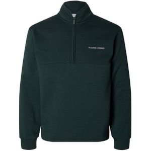 SELECTED HOMME sweater SLHHANKIE met logo groen