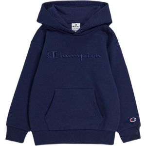 Champion hoodie met logo en borduursels donkerblauw