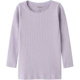 NAME IT MINI longsleeve rib gebreid warm lila