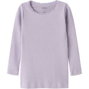 NAME IT MINI longsleeve rib gebreid warm lila