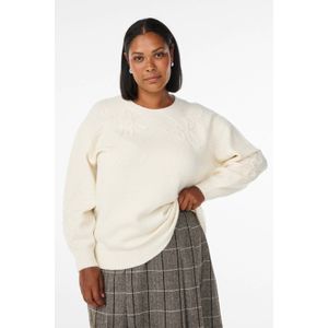 Zizzi pullover ecru