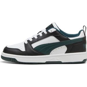 Puma Puma Rebound V6 Lo Jr sneakers wit/zwart/donkergroen