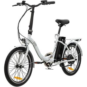 VecoCraft Nemesis elektrische vouwfiets, lage instap, wit, 7,8 Ah