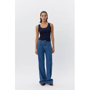 Sofie Schnoor regular waist medium blue denim