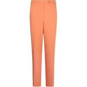 Another-Label high waist straight fit pantalon oranje