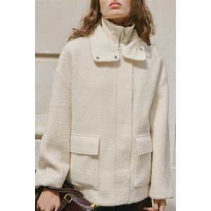 Mango bouclé jasje ecru