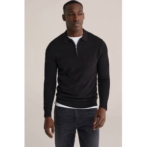 WE Fashion trui fijn gebreid zwart