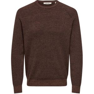 ONLY & SONS gebreide trui bruin