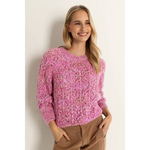 CLAUDIA BY CLAUDIA STRÄTER pullover magenta gebreid