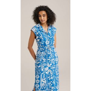 WE Fashion blousejurk blauw