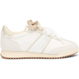 Tommy Jeans leren sneakers ecru/beige