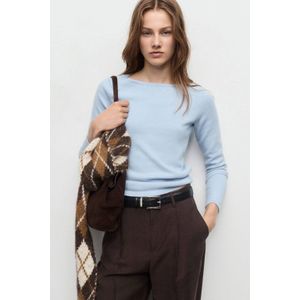 MANGO - SEEDS - Trui - Lichtblauw - Knitwear - Lange Mouw