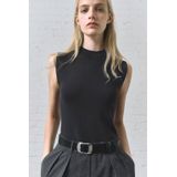 Mango - Jumpsuit - Grijs - Krijtstreep