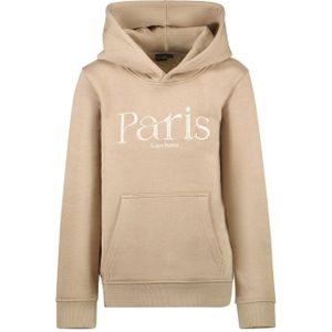 Cars hoodie EMMIE met tekst lichtzand