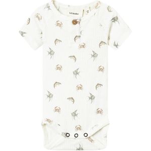 LIL' ATELIER BABY romper NBMGIO met all over print offwhite