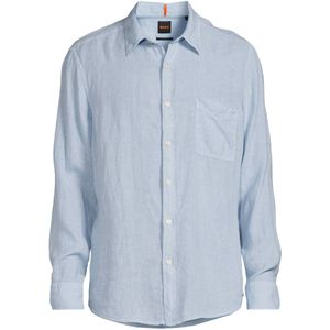BOSS regular fit overhemd light blue