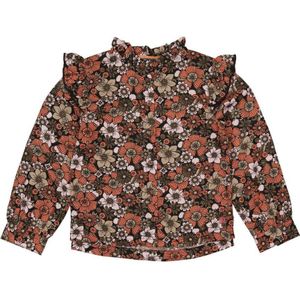 Quapi longsleeve ALINEQW231 met all over print oranje